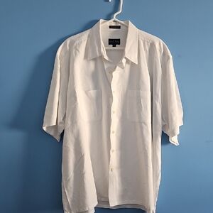White Club Room Casual Men Button Down Shirt